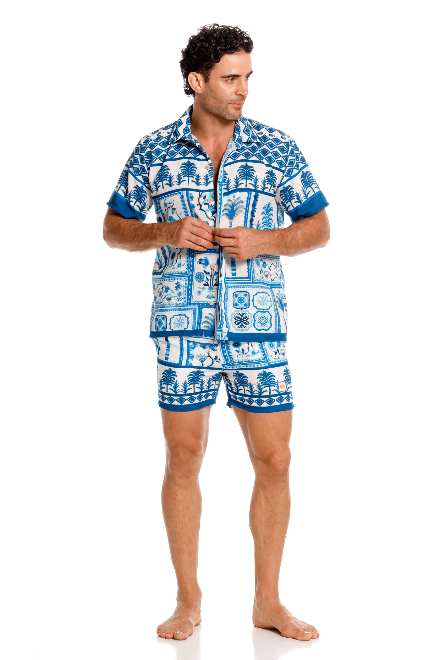 Camisa Hombre Rosetta Azul – foto 5